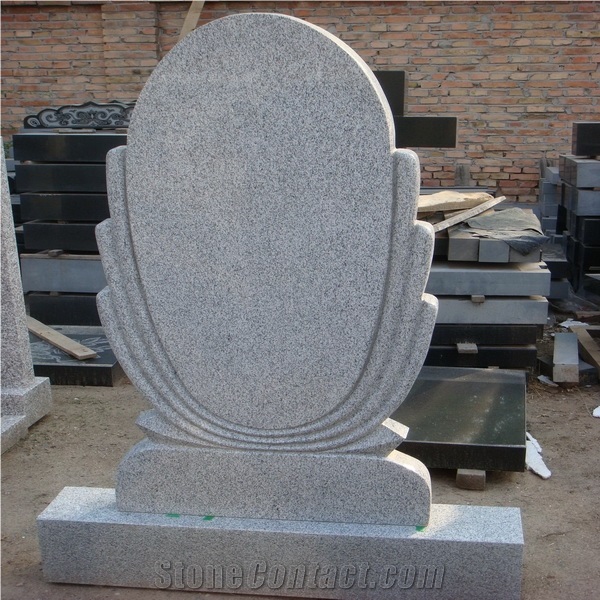 Grey Granite Tombstone, Gravestone, Headstone, China Grey Granite Gravestone