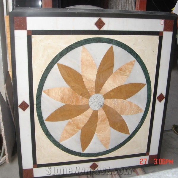Mosaic Medallion, Interior Floor Tile, Granite , Marble Mosaic Medallion