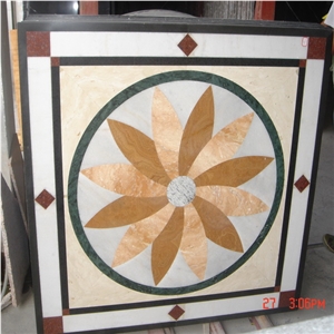 Mosaic Medallion, Interior Floor Tile, Granite , Marble Mosaic Medallion