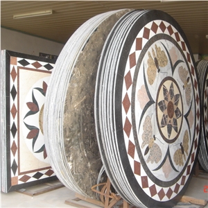 Mosaic Medallion, Interior Floor Tile, Granite , Marble Mosaic Medallion