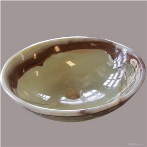 Onyx Basin, Stone Sink, Honey Yellow Onyx Basin