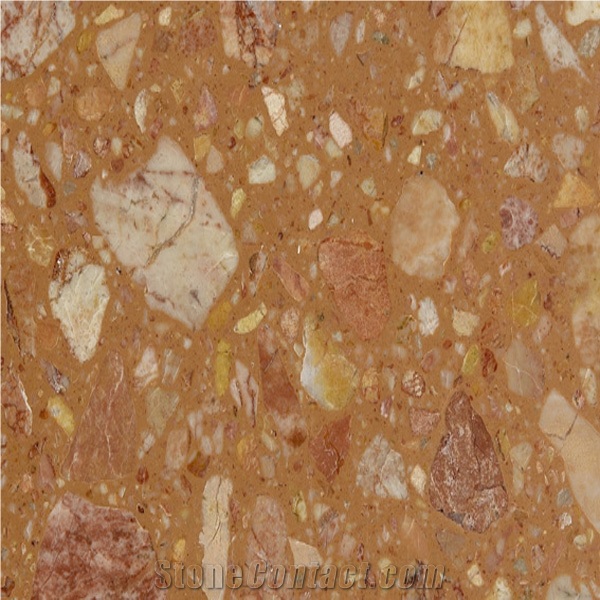 Rose Red Artificial Stone, Manmade Stone,
