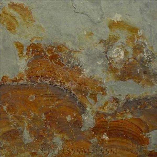 Rust Yellow Slate Roof Tiles