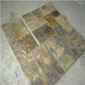 Rust Yellow Slate Roof Tiles