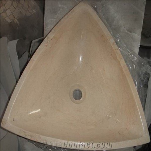 Sunny Beige Stone Basin, Sunny Beige Marble Basin