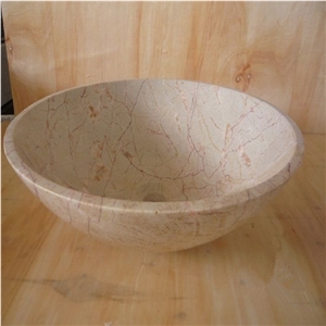 Sunny Yellow Stone Basin, Stone Sink, Sunny Yellow Marble Basin
