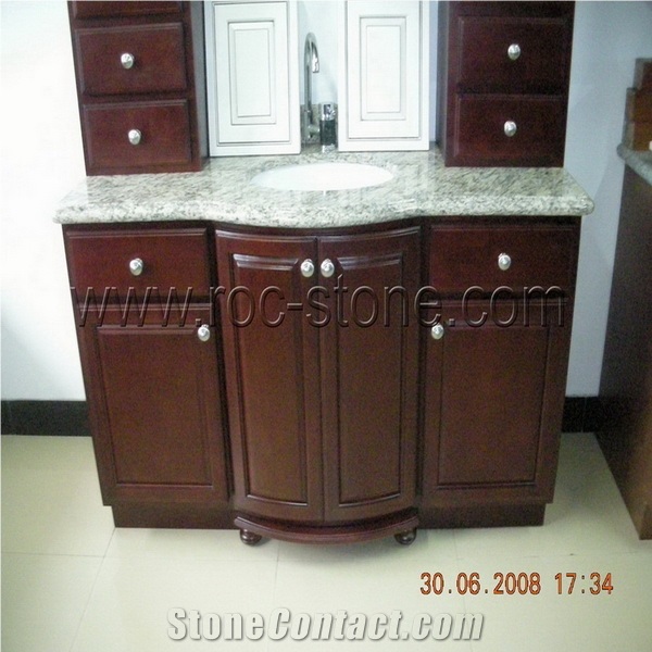 Vanity with Wood Base