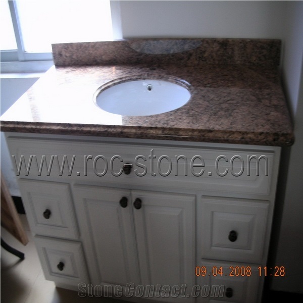 Vanity with Wood Base