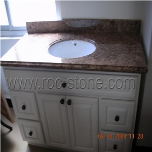 Vanity with Wood Base