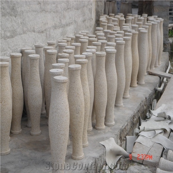 Yellow Rust Granite Balustrade, G682 Yellow Granite Balustrade