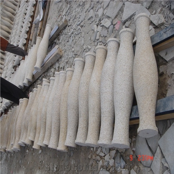 Yellow Rust Granite Balustrade, G682 Yellow Granite Balustrade