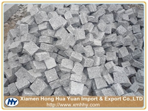 G602 Granite Cube Stone, G602 White Granite Cube Stone
