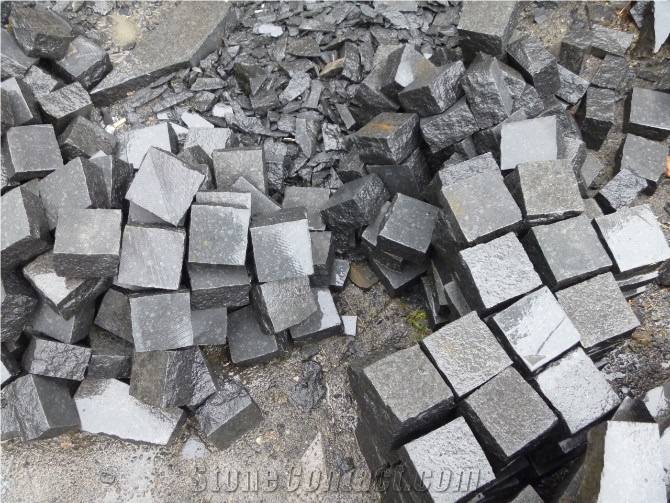 Basalt Cube Stone, Cobble Paving Stone