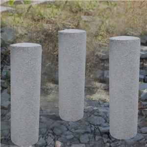 Bushhammered Sliver Grey Granite Palisade, G603 White Granite Palisade