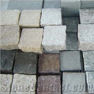 Cobble Stone, Granite Cube Stone, G603 ,G654 ,G682 ,G684 ,G636 Granite Cobble Stone