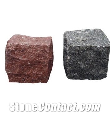 Landscape Stone, Cube Stone Granite Cobble Stone
