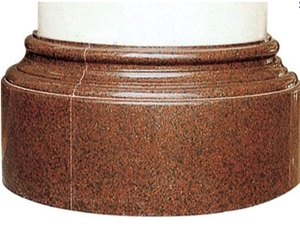 Red Granite Column Base ,stone Column