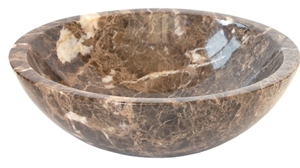 Dark Emperador Sink , Marble Sink, Dark Emperador Brown Marble Sink