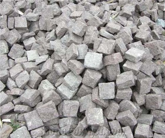 G636 Paver Stone ,cobblestone, G636 Pink Granite Cobblestone