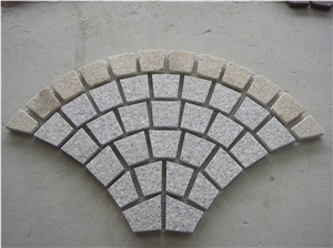 Granite Cobblestone on Mesh, G682 ,G636 Beige Granite Cobblestone