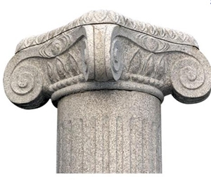 Granite Column Top,granite Column Base, Beige Granite Column Base