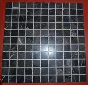 Polished Dark Brown Marble Mosaic Pattern for Wall & Floor Decoration