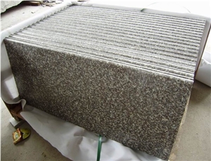 Red Granite G664 Steps, Majestic Mauve Granite Staircase, Misty Brown Stainer Treads & Risers Red Granite G664 Steps, Majestic Mauve Granite Staircase, Misty Brown Stainer Treads & Risers