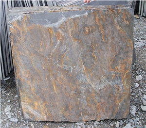 Eco-friend Slate Stone Slate Tile Flooring Slate, China Black Slate