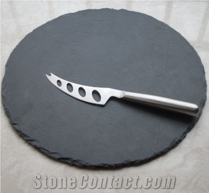 Top Grade Restaurant Dinnerware Slate Plate Slate, Black Slate Plate