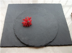 Top Grade Restaurant Dinnerware Slate Plate Slate, Black Slate Plate
