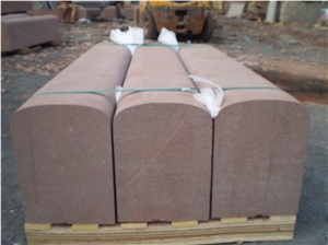 Burgandy Red Sandstone Kerbstone Burgandy Red Sandstone Kerbstone