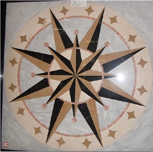 Square Waterjet Medallion