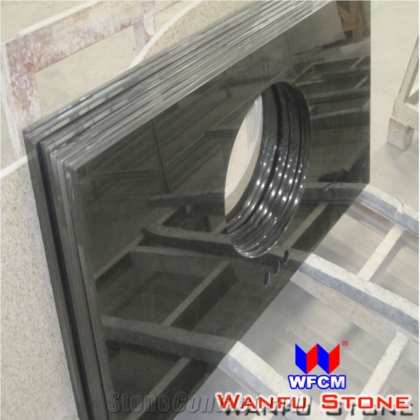 Bathroom Granite Vanity Tops for Sale, Galaxy Black Granite Vanity Tops