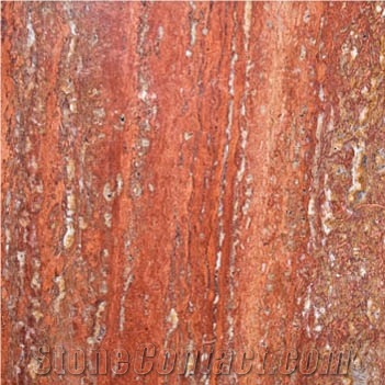 Iran Red Travertine, Red Travertine Block