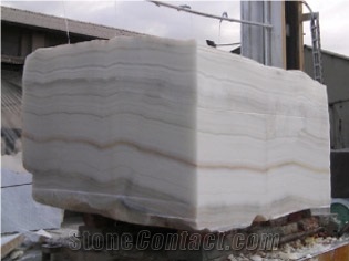 Naghadeh White Onyx Block