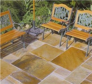 Fossil Mint Sandstone Pavement, Yellow Sandstone Pavement