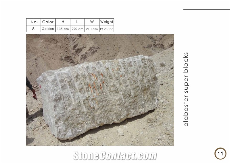 Golden Onyx-Alabaster, Golden Alabaster Block