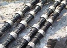 Diamond Wire Saw for Mining, Processing, Block Profiling in Granite Marble Concrete/Saw Beads with Plastic, Rubber Spring