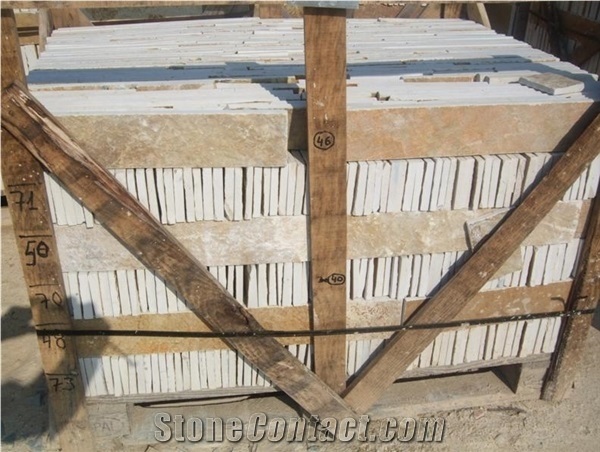 Standard Strip Cut (1.5-11cm) with Natural Surface, Yellow Granite Building, Walling