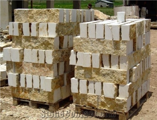 Standard Strip Cut (1.5-11cm) with Natural Surface, Yellow Granite Building, Walling