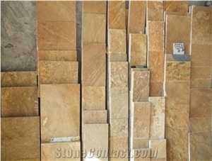Standard Strip Cut (1.5-11cm) with Natural Surface, Yellow Granite Building, Walling