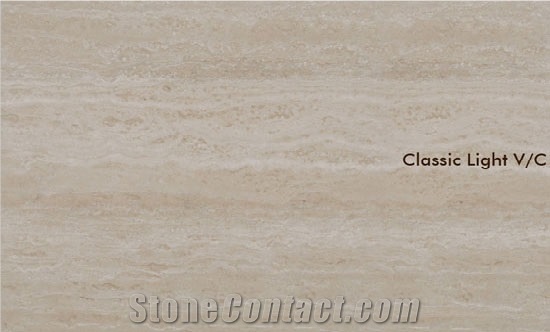 Classic Light Travertine VC, Turkey Classic Travertine Slabs