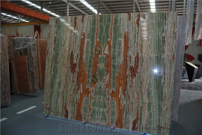 Onice Verde Dream Slabs, Pakistan Green Onyx