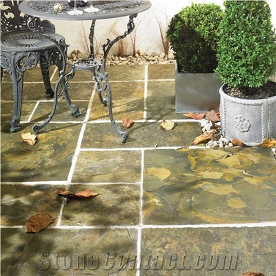 Vijay Gold Slate Pavers, Bengal Yellow Slate