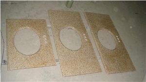 G682 Bathroom Vanity Tops, G682 Yellow Granite Bathroom Vanity Tops