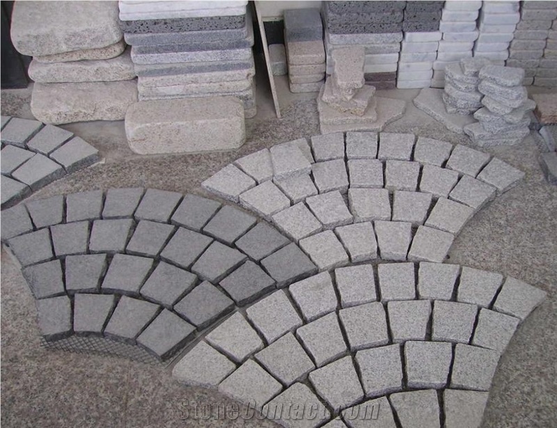 Granite Cobblestone Pavers, Grey Granite Cobblestone