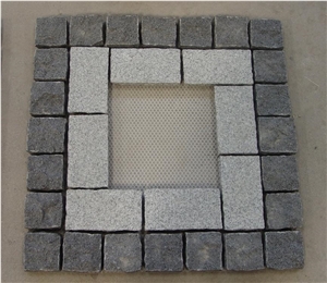 Granite Paver Stone on Net, Grey Granite Pavers
