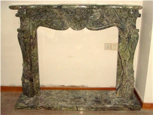 Rain Forest Green Fireplace Mantel, Rain Forest Green Marble Fireplace Mantel Rain Forest Green Fireplace Mantel, Rain Forest Green Marble Fireplace Mantel