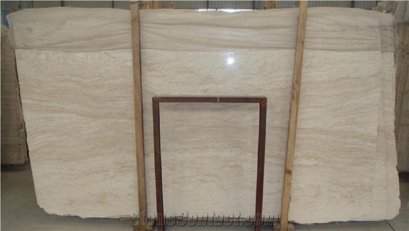 Persian White Travertine Marble Slabs, Iran White Marble