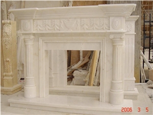 White Indoor Fireplace Mantel, White Marble Fireplace Mantel White Indoor Fireplace Mantel, White Marble Fireplace Mantel